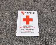 Chusteczka dekontaminacyjna neutralizująca działanie gazu pieprzowego