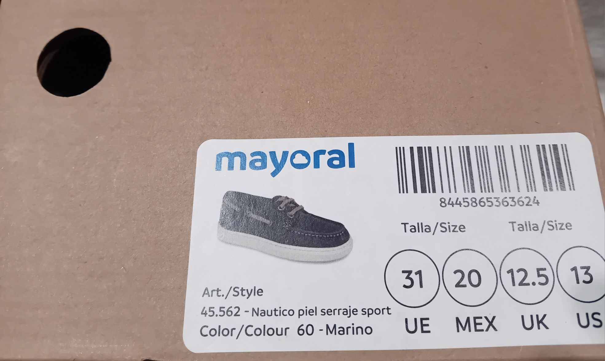 Mokasyny skórzane Mayoral rozmiar 31
