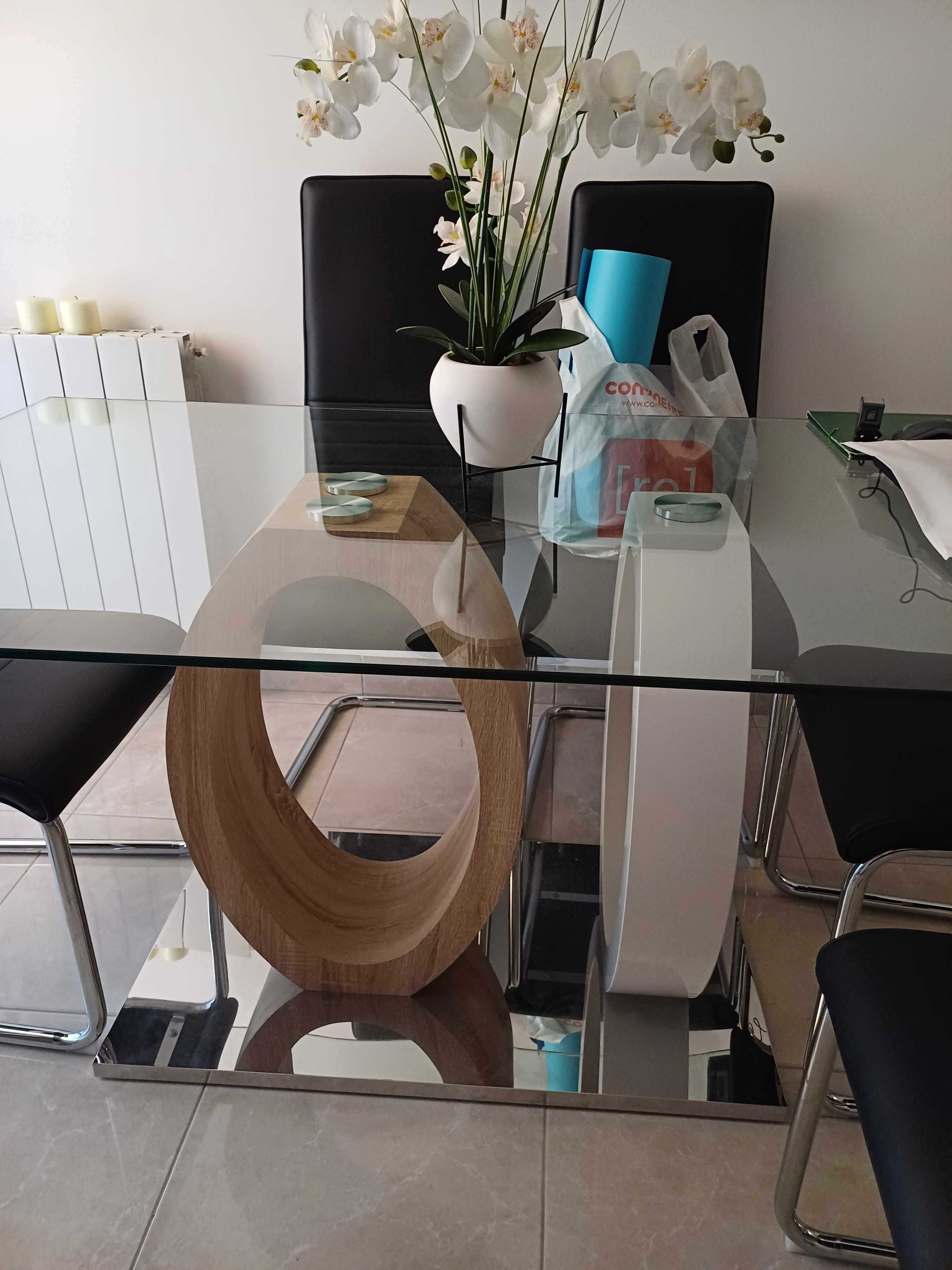 Mesa vidro de Jantar