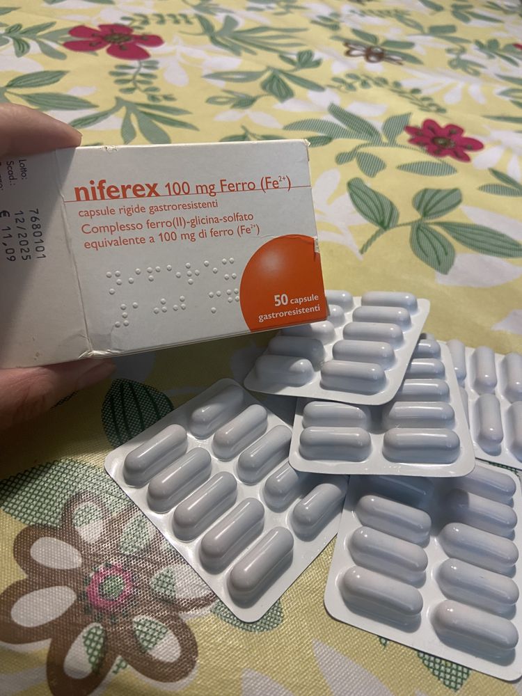 Niferex  сульфат железа 100 mg италия