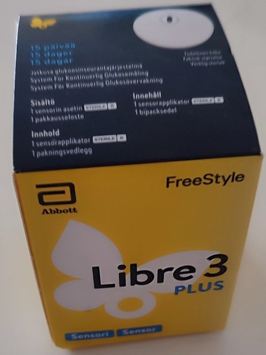 Czujnik poziomu cukru we krwi freestyle libre3 plus . Najnowszy 15 dni