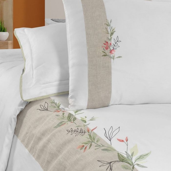 Постельное белье Sarev DORENA премиум сатин 300ТС евро с вышивкой