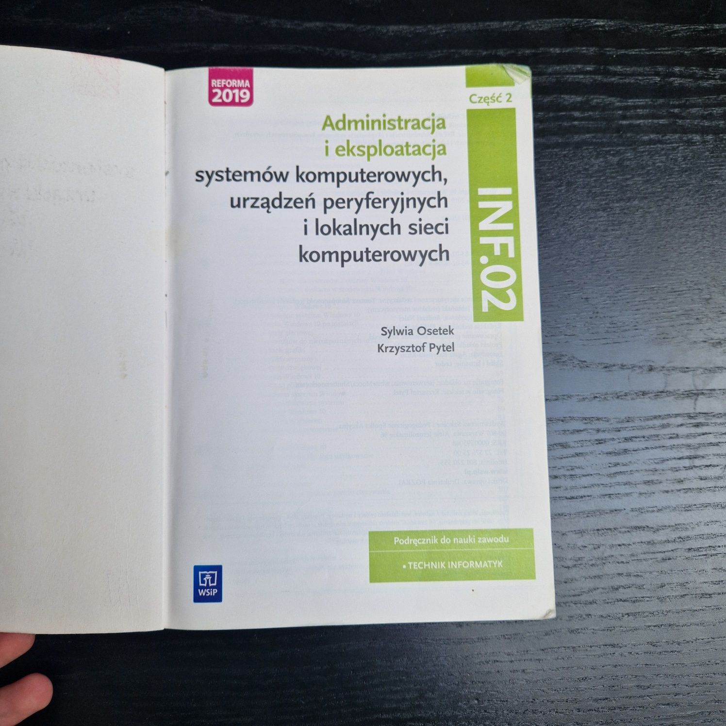 Administracja i eksploatacja systemów komputerowych część 2 WSIP