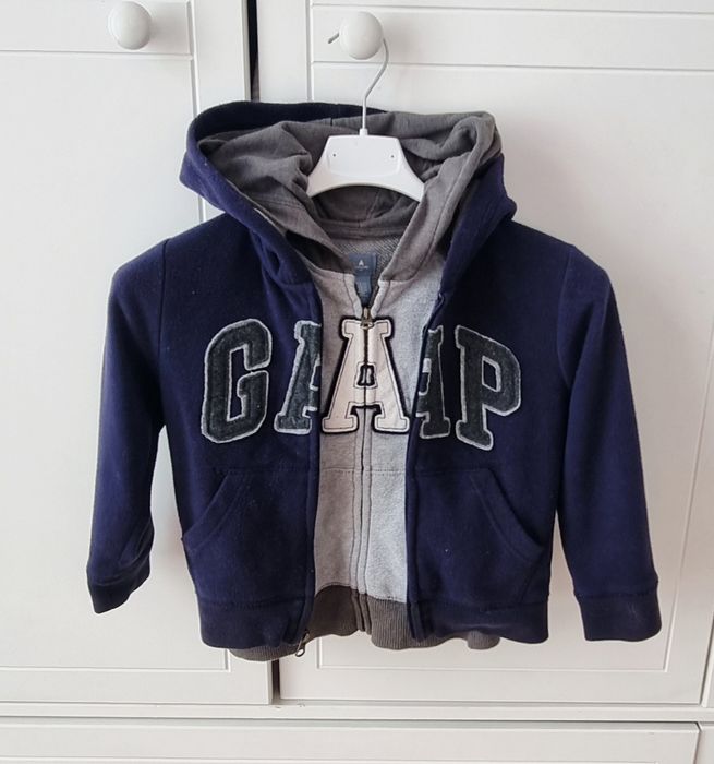 Bluza GAP 4 5 Lat kurtka Polar 104 110 zapinana z kapturem 2 sztuki