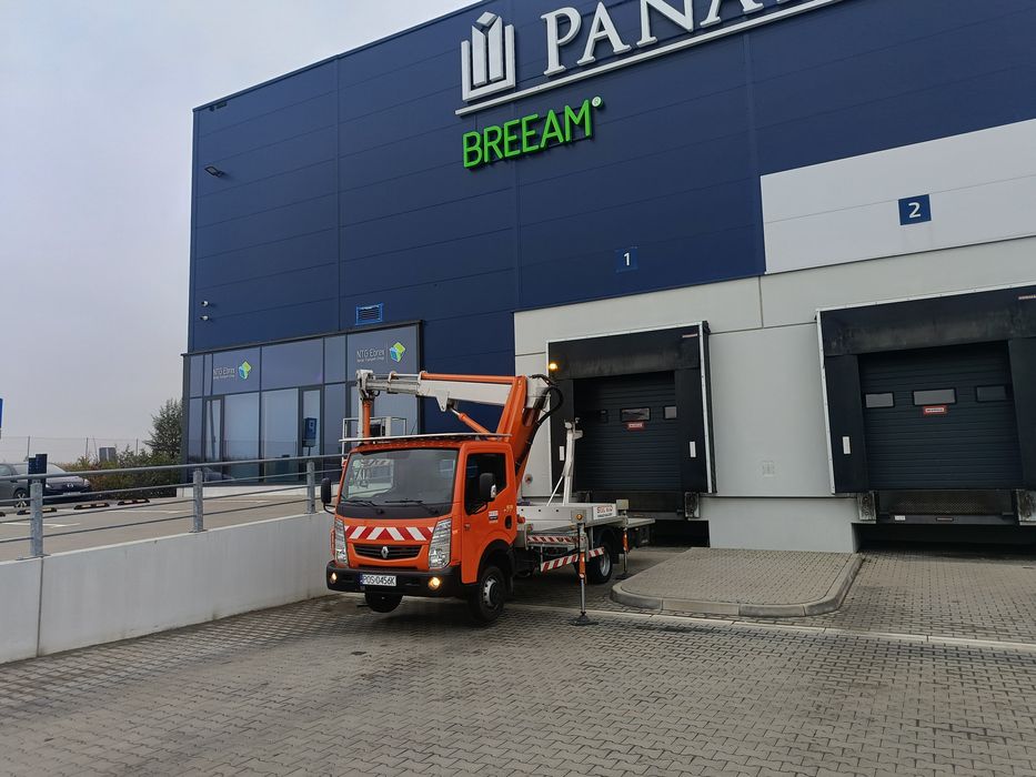 Wynajem podnośnika koszowego zwyżka usługi podnośnikiem