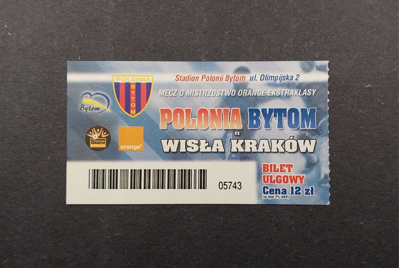 Bilet - Polonia Bytom vs Wisła Kraków