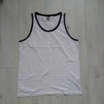 Podkoszulek męski biały bluzka T-shirt bokserka Asos koszulka bawełna