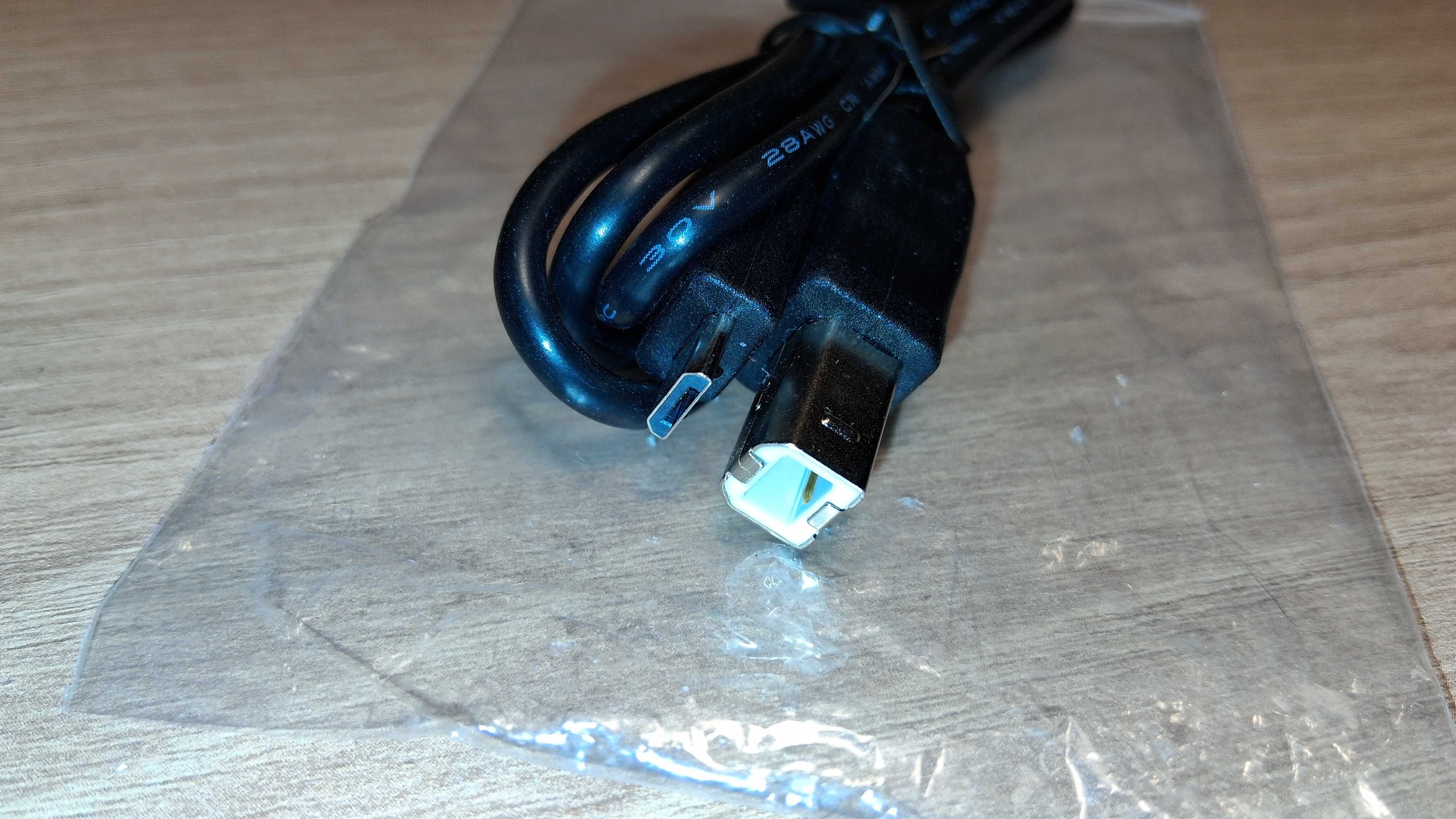 Kabel USB Typ B Do Mini USB Typ B – Czarny, Około 1 Metr