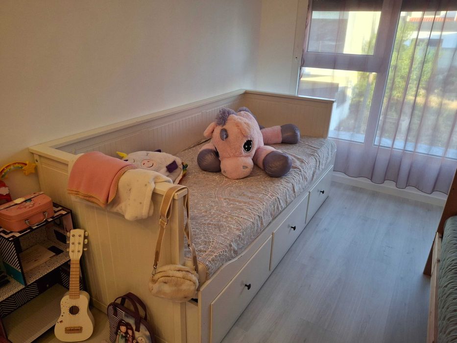 Cama HEMNES c/3 gavetas, branca, sem colchões