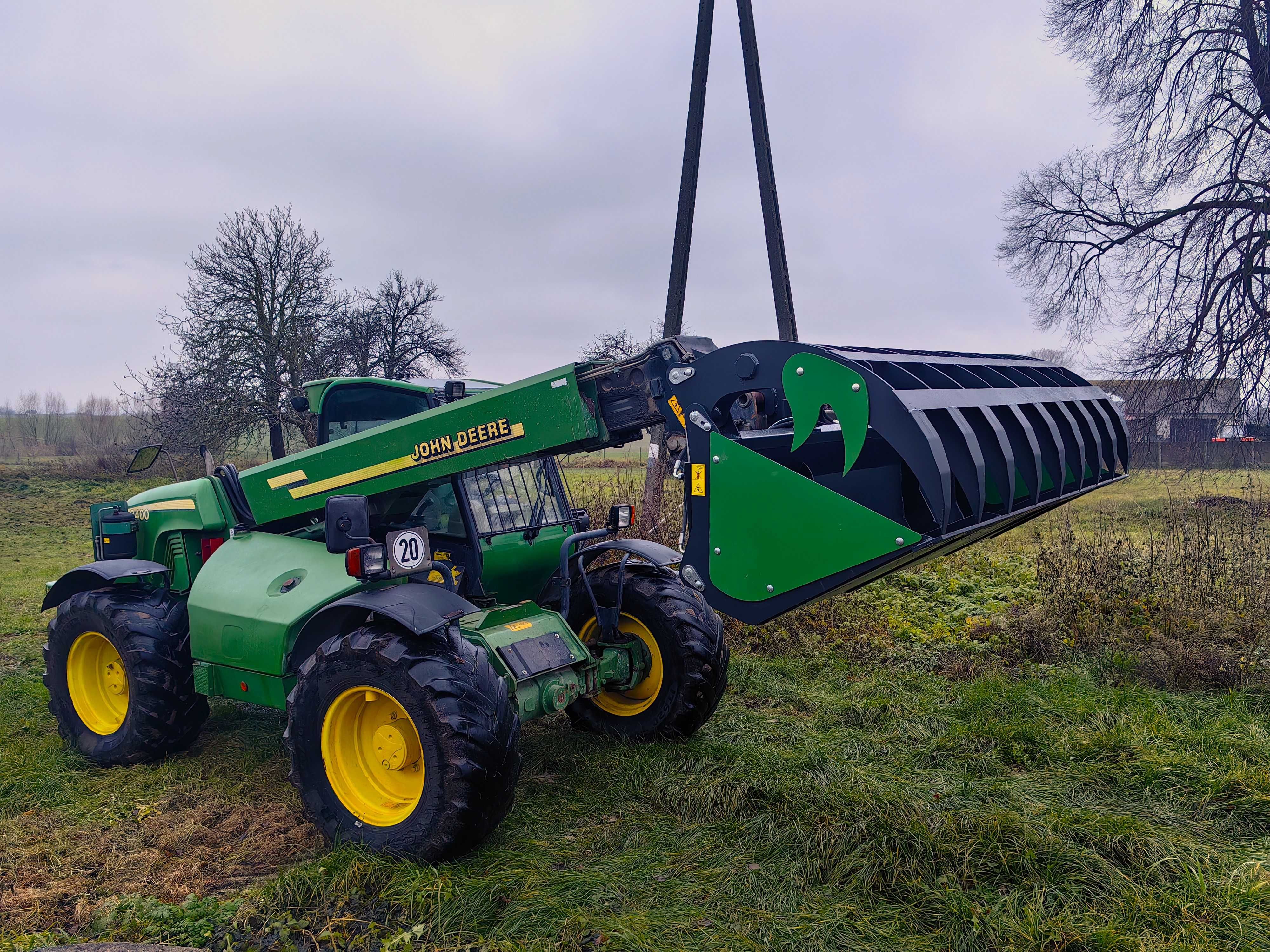 ŁYCHO KROKODYL ZĄB PALONY 1,6m JCB Merlo CAT Claas Schaffer dostawa!
