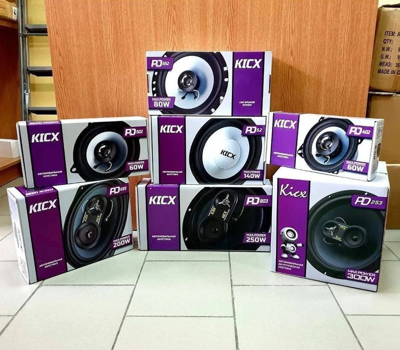 Динаміки кикс динамики kicx 10см 13см 16см 20см овалы kicx автозвук