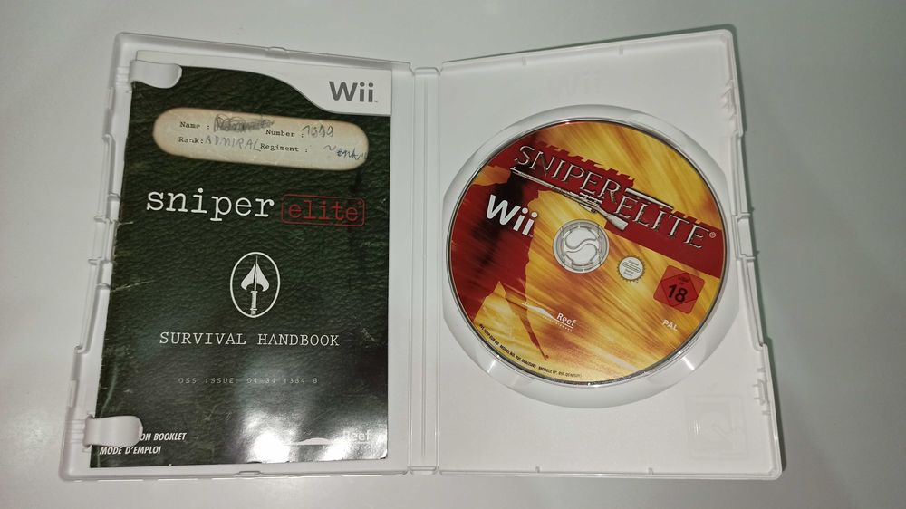nintendo wii SNIPER ELITE gra snajperska II wojna komplet 3xA