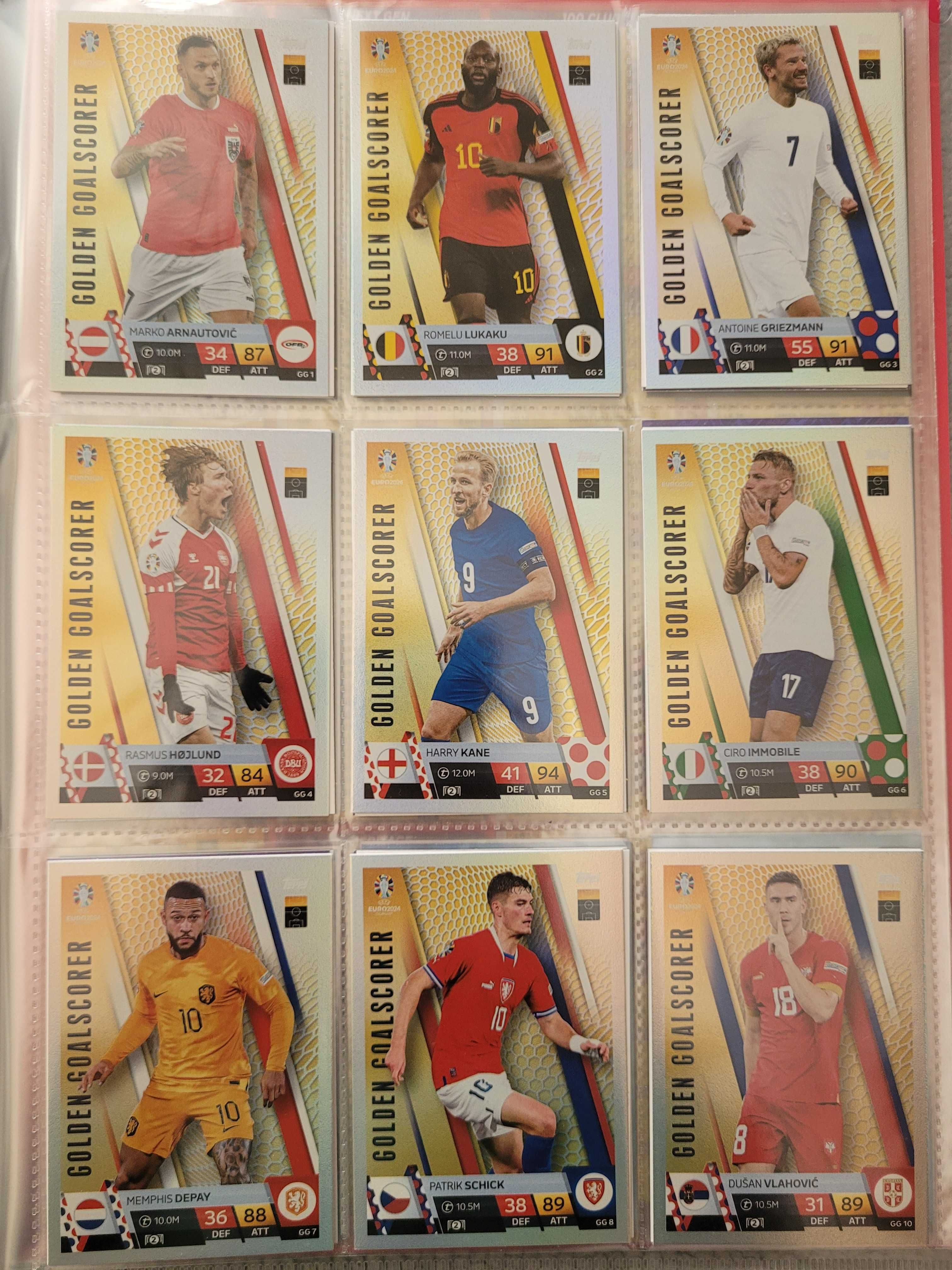 Lote de Cartas Match Attax Euro 2024