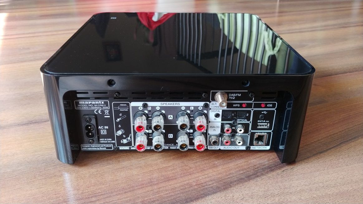 Amplituner, odtwarzacz sieciowy Marantz M-CR611, CD, Spotify Bluetooth