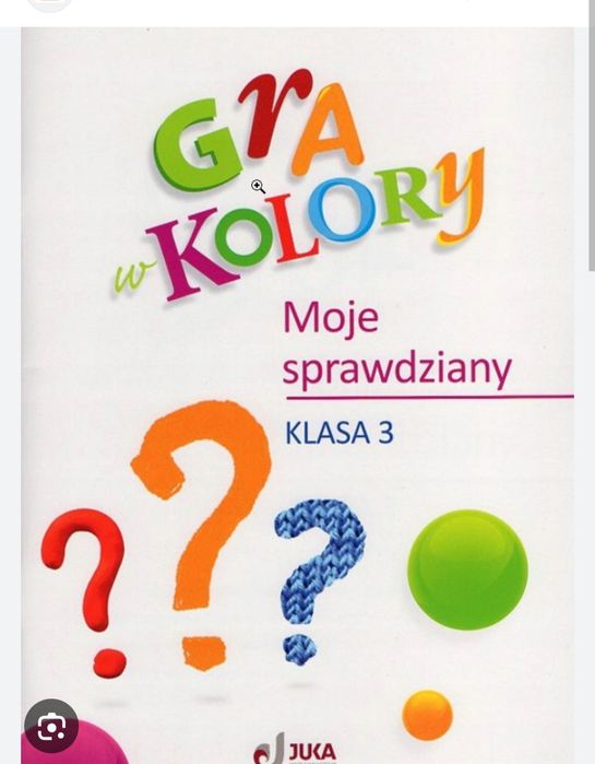 Gra w kolory klasa 3 Moje sprawdziany