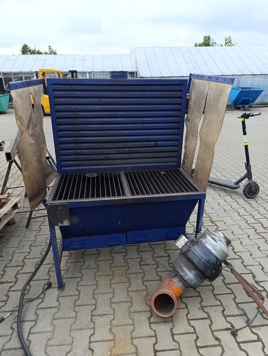 Wypalarka plazmowa i gazowa CNC 105A + stół do szlifowania z odciagami