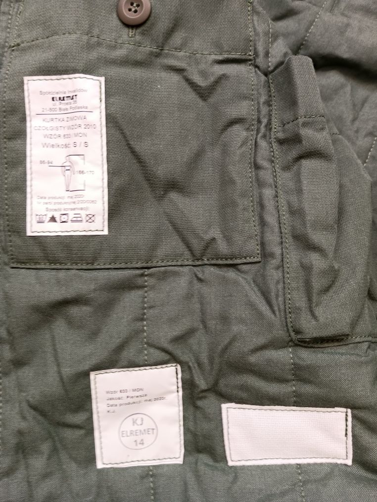 Kurtka Zimowa Czołgisty 633/MON rozmiar S/S