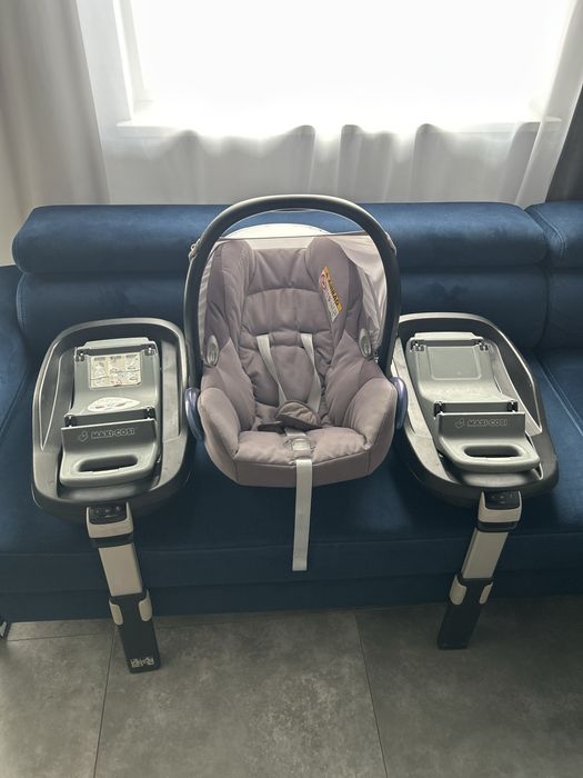 Fotelik samochodowy Maxi-Cosi z dwoma bazami ISOFIX – świetny stan!