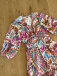 Sukienka boho kolorowa we wzory Zara nowa 38 M z falbanką węzłem