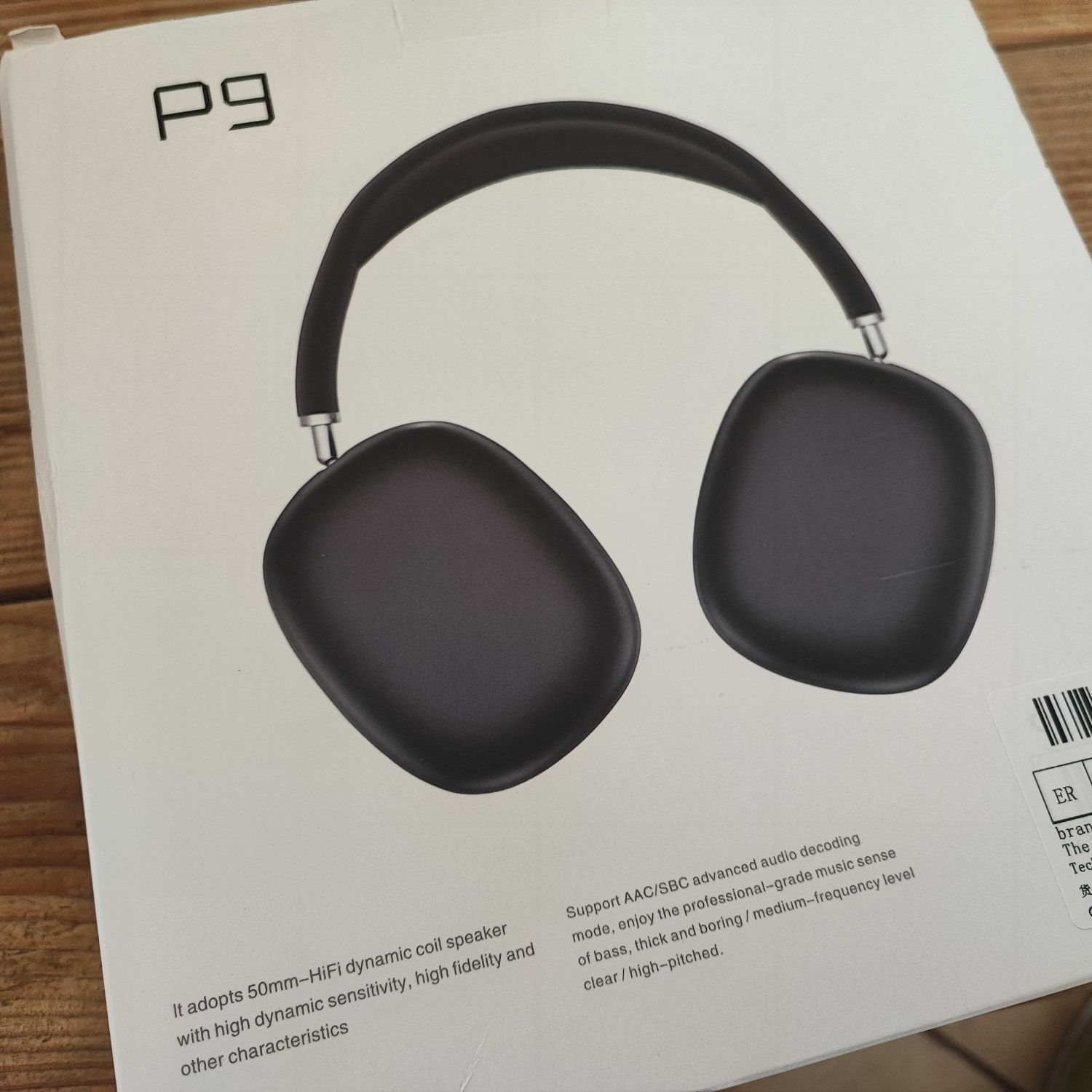 Sluchawki bezprzewodowe P9, A1R Pods Max