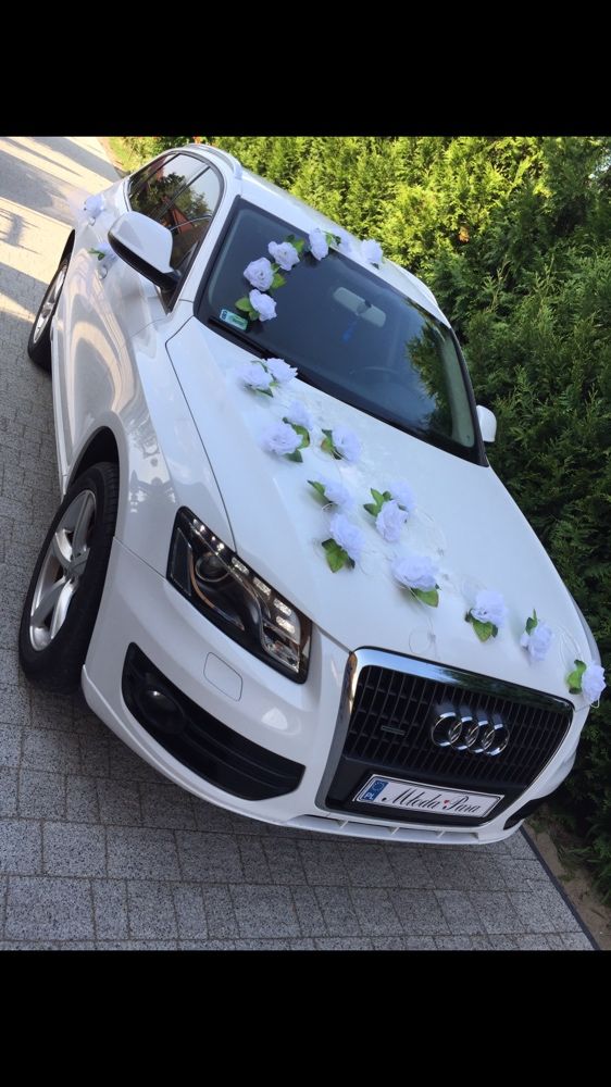 Auto do ślubu audi q5 białe. Atrakcyjna cena !