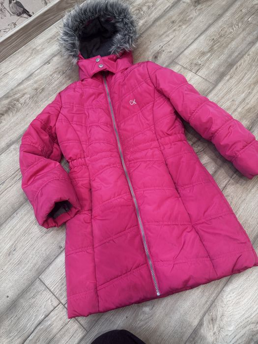 Зимове пальто пуховик для дівчинки 8-10 років Calvin Klein бу