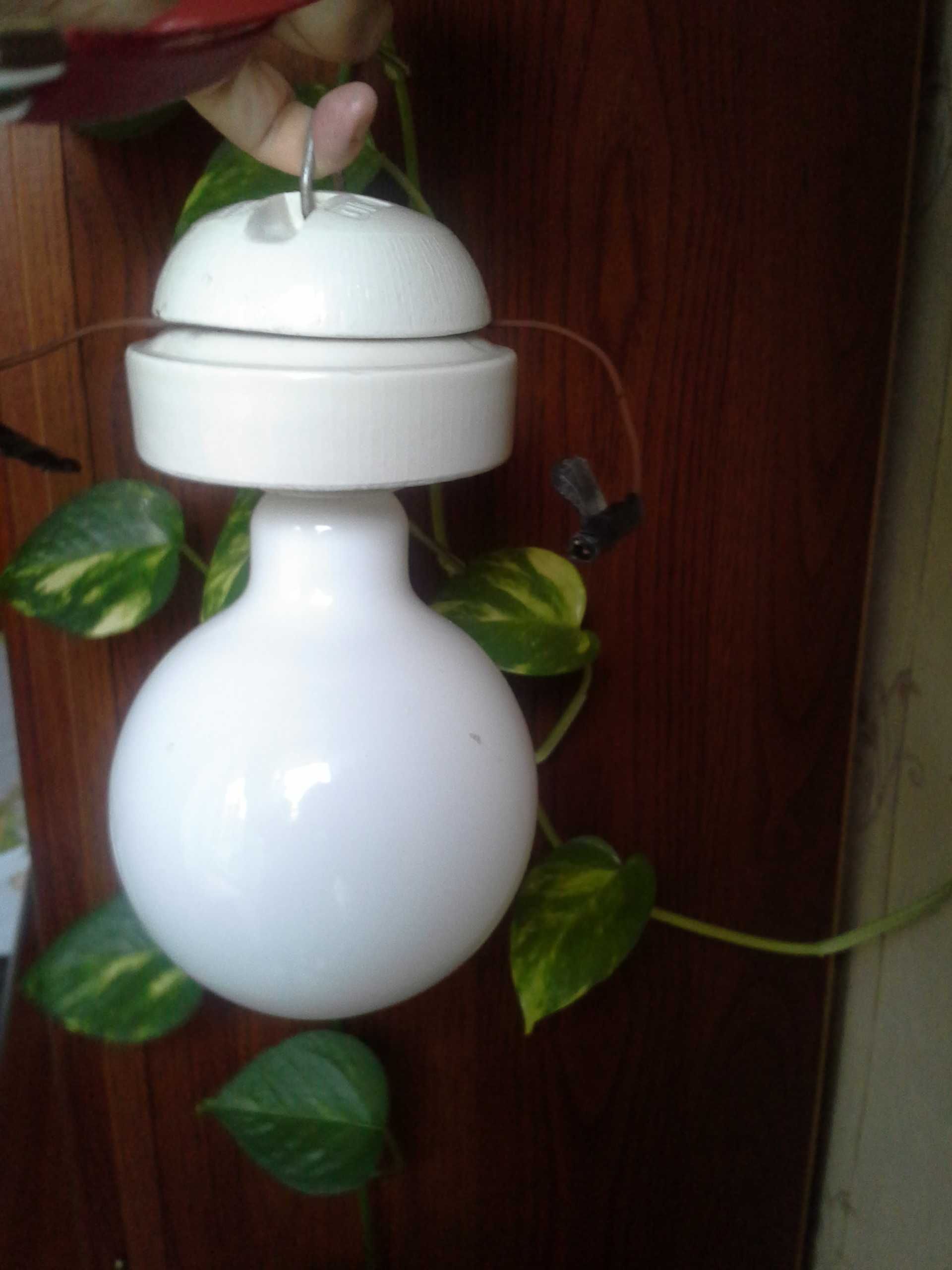 Oprawka ceramiczna, lampa sufitowa, loft, industrial, lata 60-te PRL