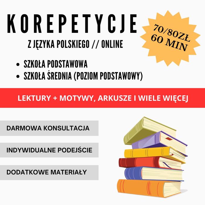 korepetycje z polskiego (szkoła podstawowa i średnia)