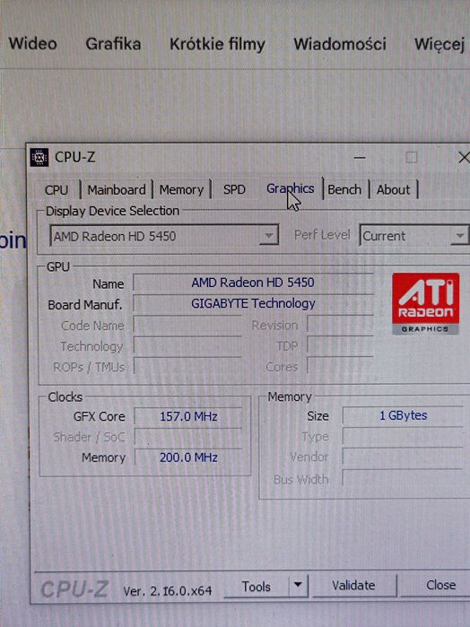 Karta graficzna Radeon HD 5450 1GB