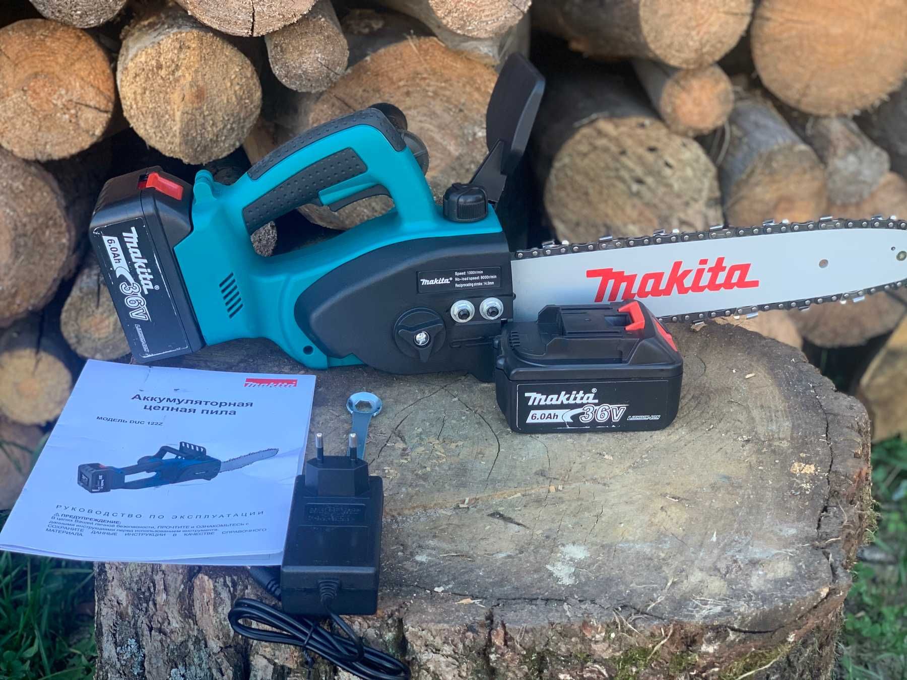 Акумуляторна пила Makita DUCМ 122 Z (36v 6 Ah) + додатковий ланцюг!