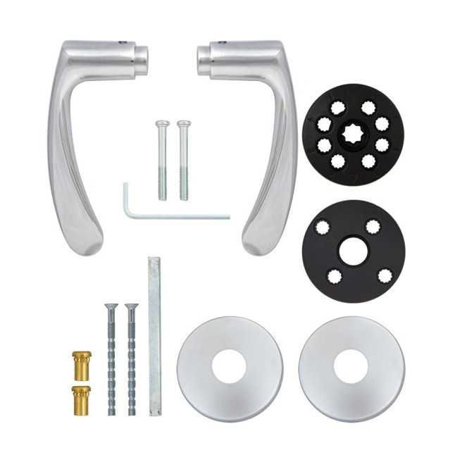 Нові. Італія. Ручка дверна ABLOY 19/002. Хром/полір. 38-60мм. Компл.