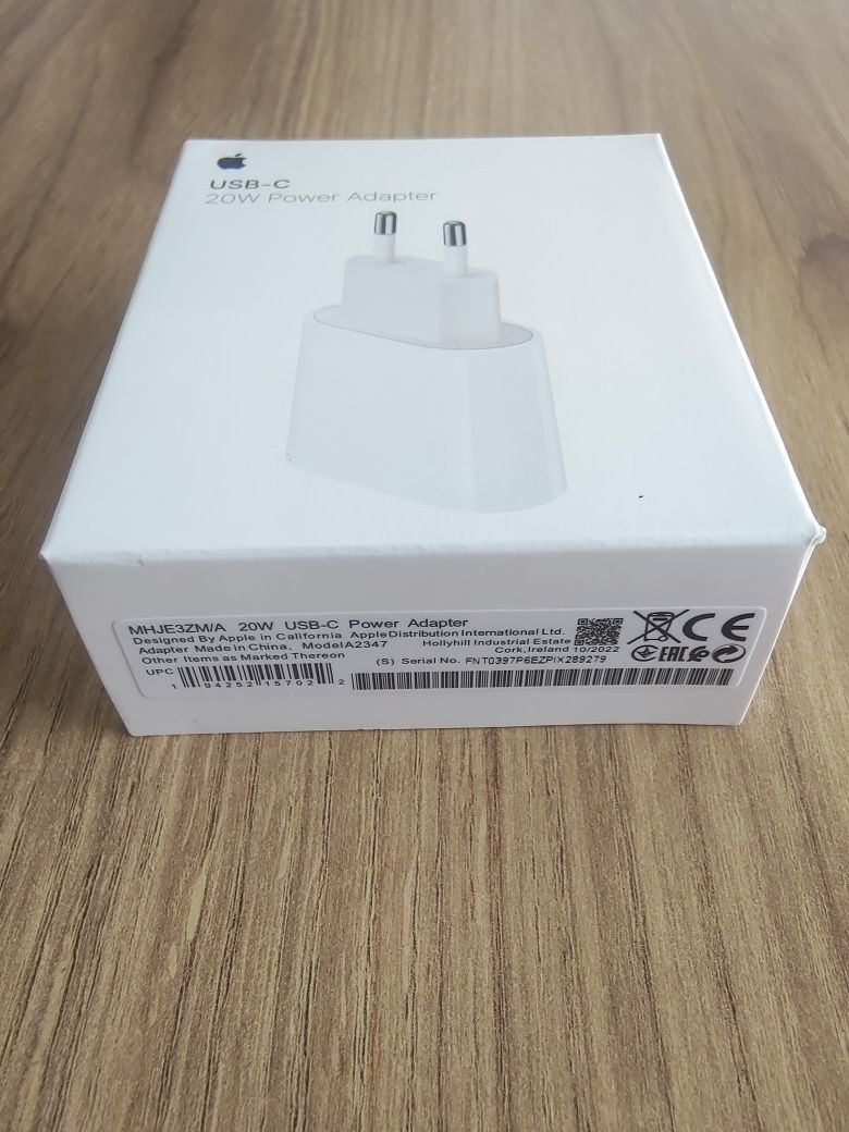 Ładowarka zasilacz kostka Apple USB-C 20W iPhone fabrycznie zapakowane