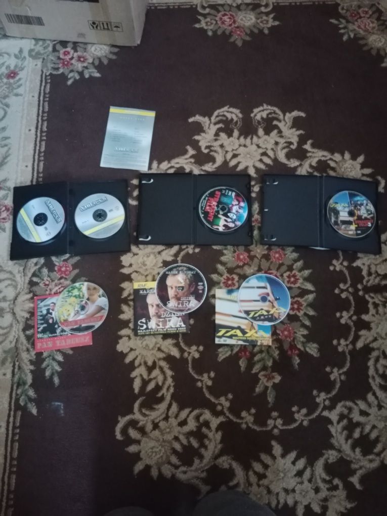 Filmy DVD 6 sztuk Ajlawju Dzień świra pan Tadeusz taxi taxi 2