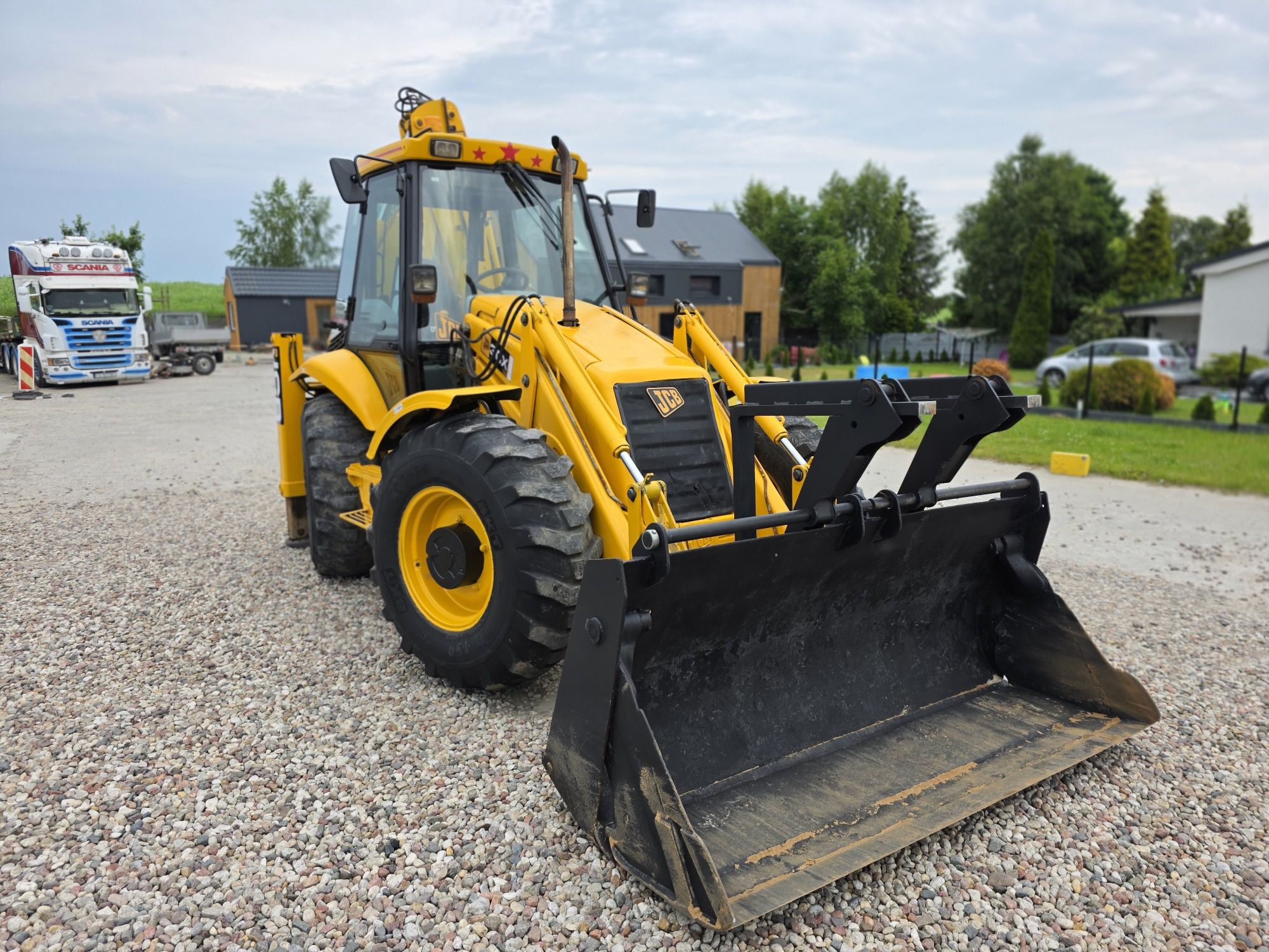 JCB 3CX SUPER Turbo 4x4 2xOś skrętna Widły Teleskop Szczęka Powershift