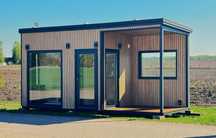 SAUNA ogrodowa PREMIUM 6 x 2,4m Hybryda WIFI wiata na BALIA JACUZZI