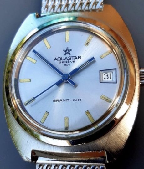 Relogio vintage Aquastar Grand Air ,coleção,lindíssimo