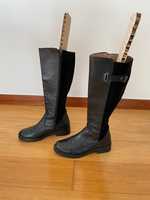 Botas de Pele, cano alto, pretas (excelente estado)