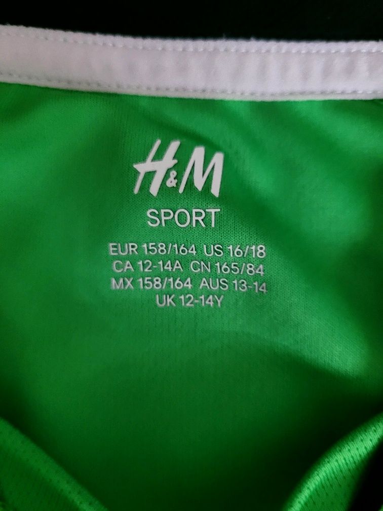 Zielona koszulka H&M Deutschland 158/164 dla chłopca