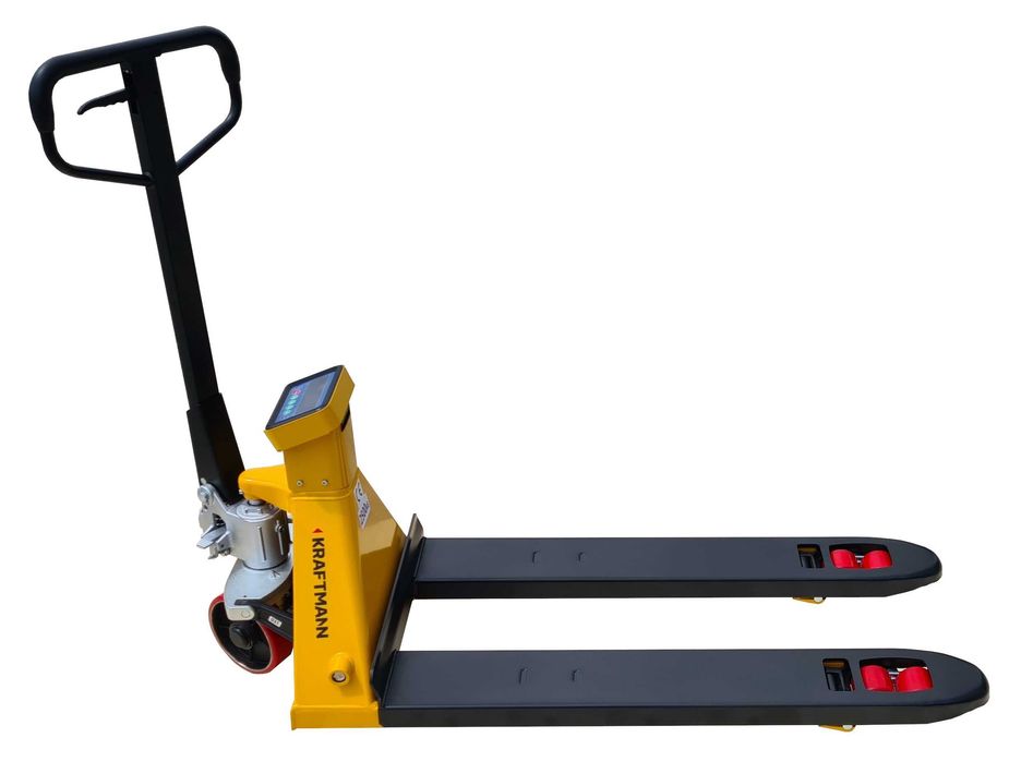 Wózek ręczny paletowy paleciak z wagą mobilna KRAFTMANN 2500kg 115cm