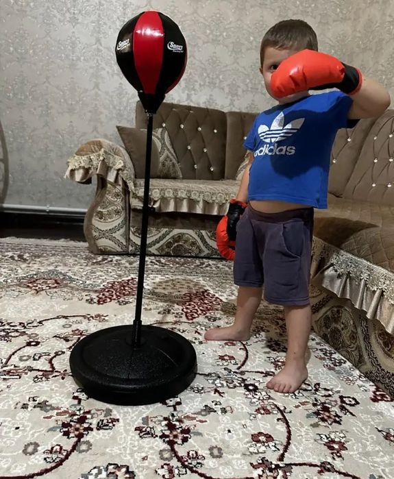 Детский боксерский набор до 127см груша и перчатки для бокса
