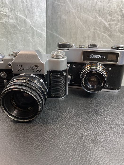 Фотоаппарат ФЭД-5В Зенит-3М Helios-44
