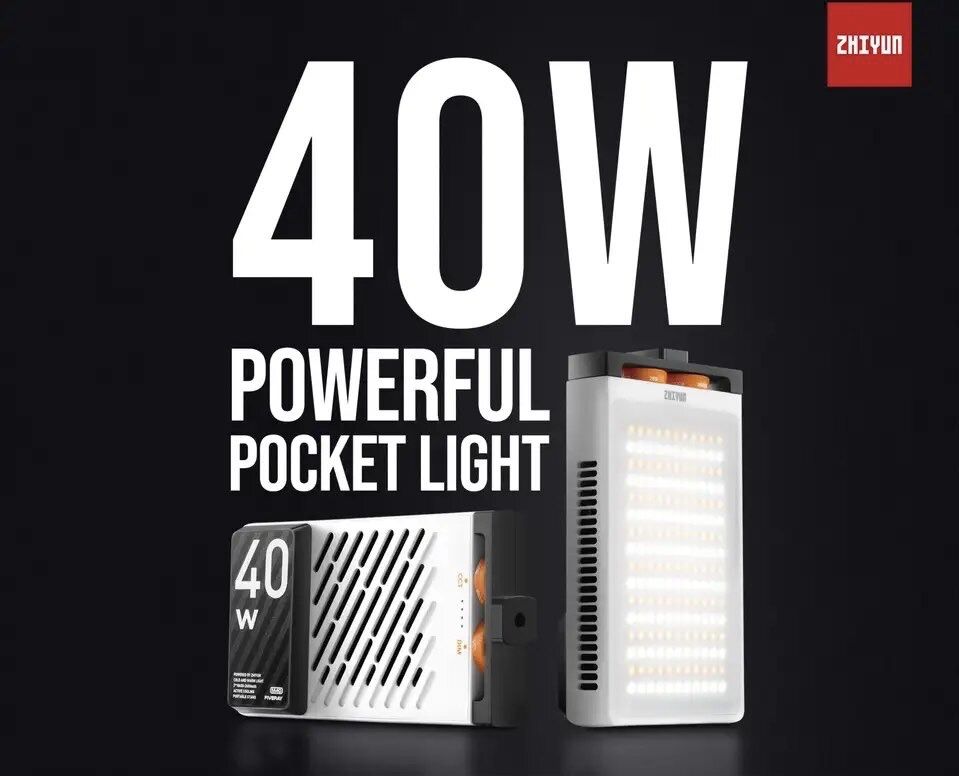 ZHIYUN FIVERY M40 40W фото-відеосвітло, накамерне світло з акумулятор