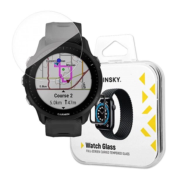 Szkło hartowane Wozinsky Full Glue do Garmin Forerunner 965 (2 szt.)