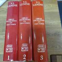 vendo livro Lenine obras escolhidas em três tomes