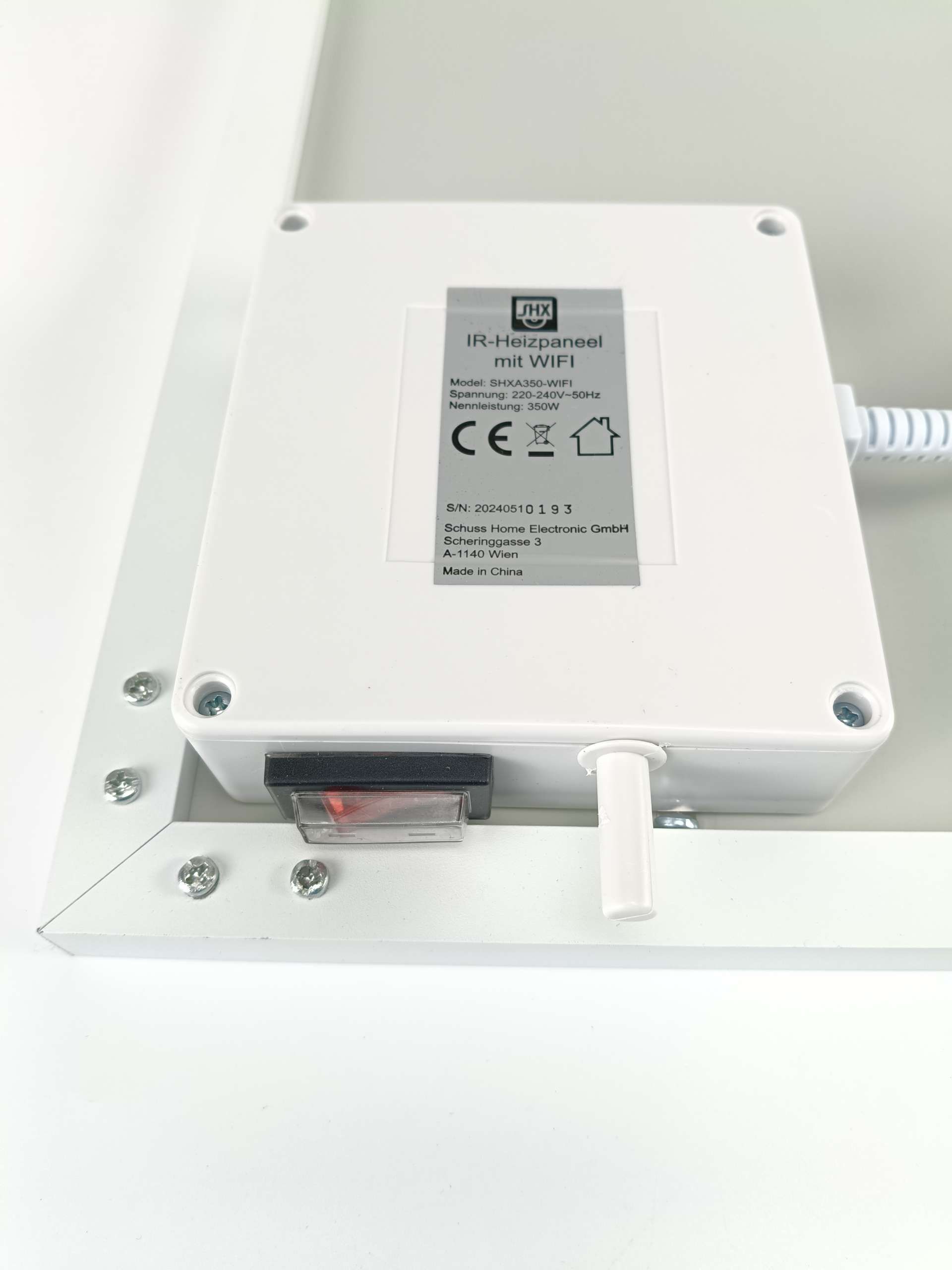 SHX SHXA350 WiFi 350 W, panel grzewczy na podczerwień, 350 W