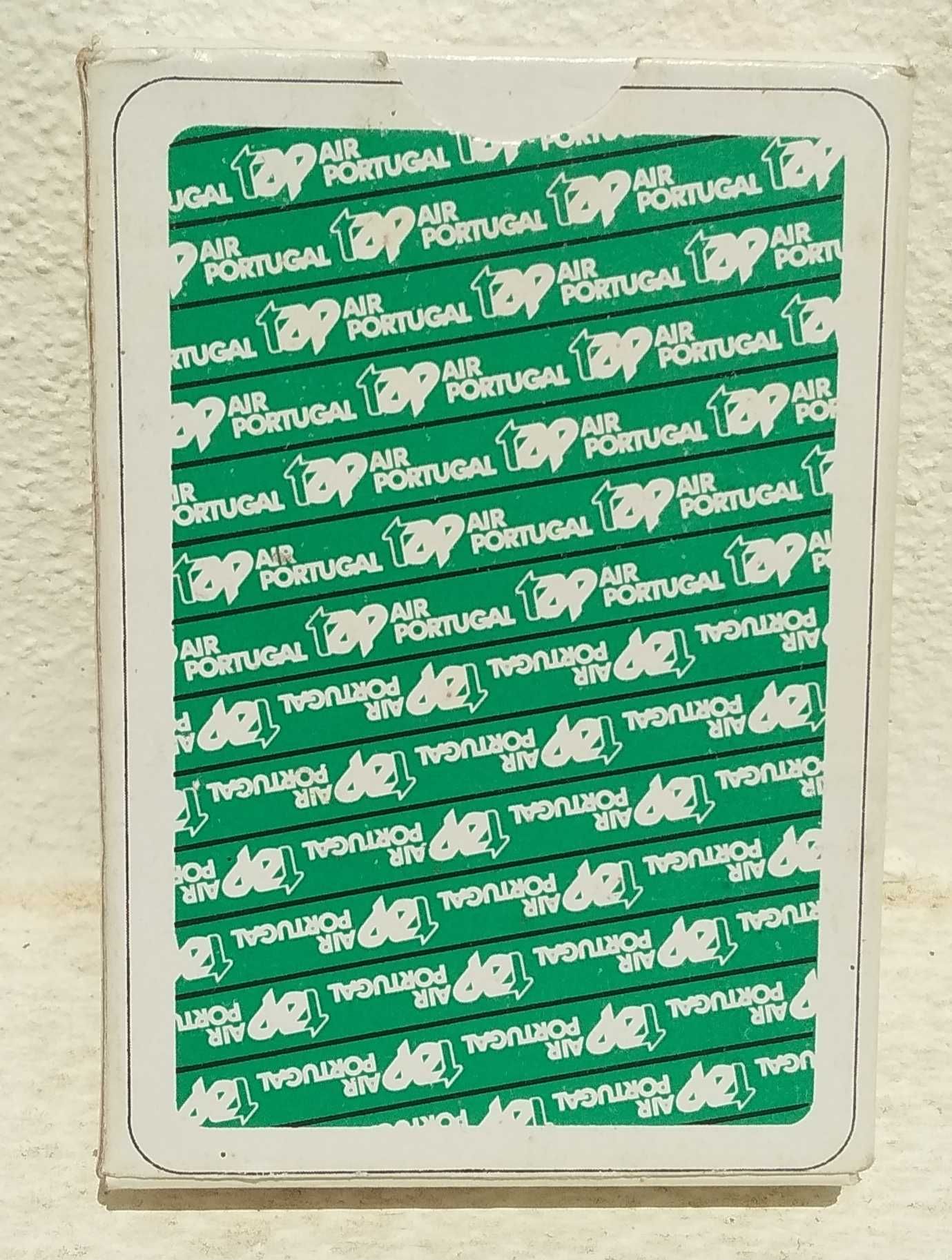 Baralho de cartas antigo da Tap