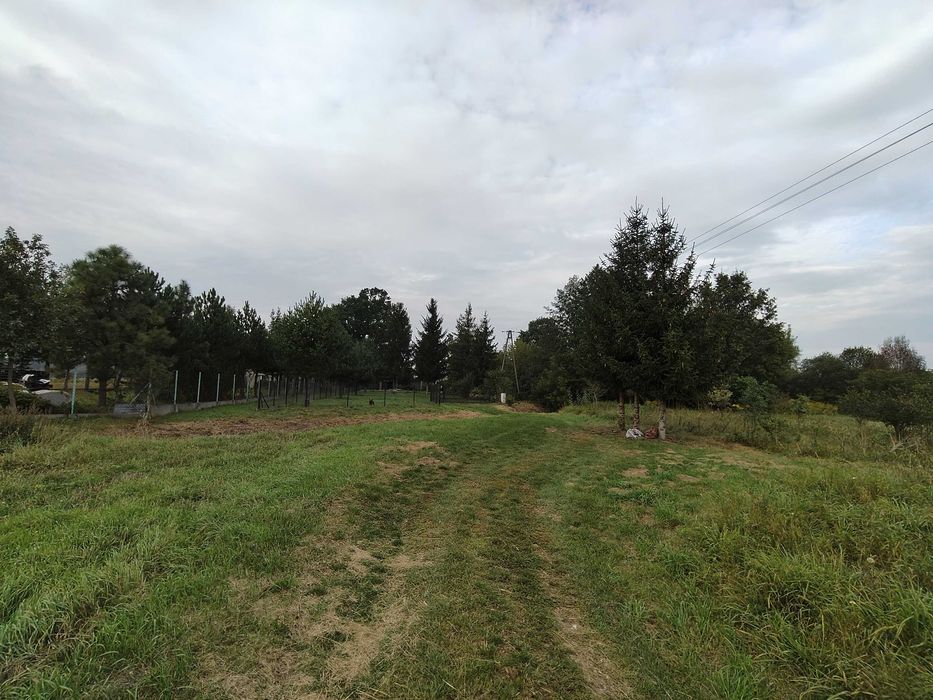 Siedlisko 1700m2 z domem i budynkami gospodarczymi + ziemia rolna.
