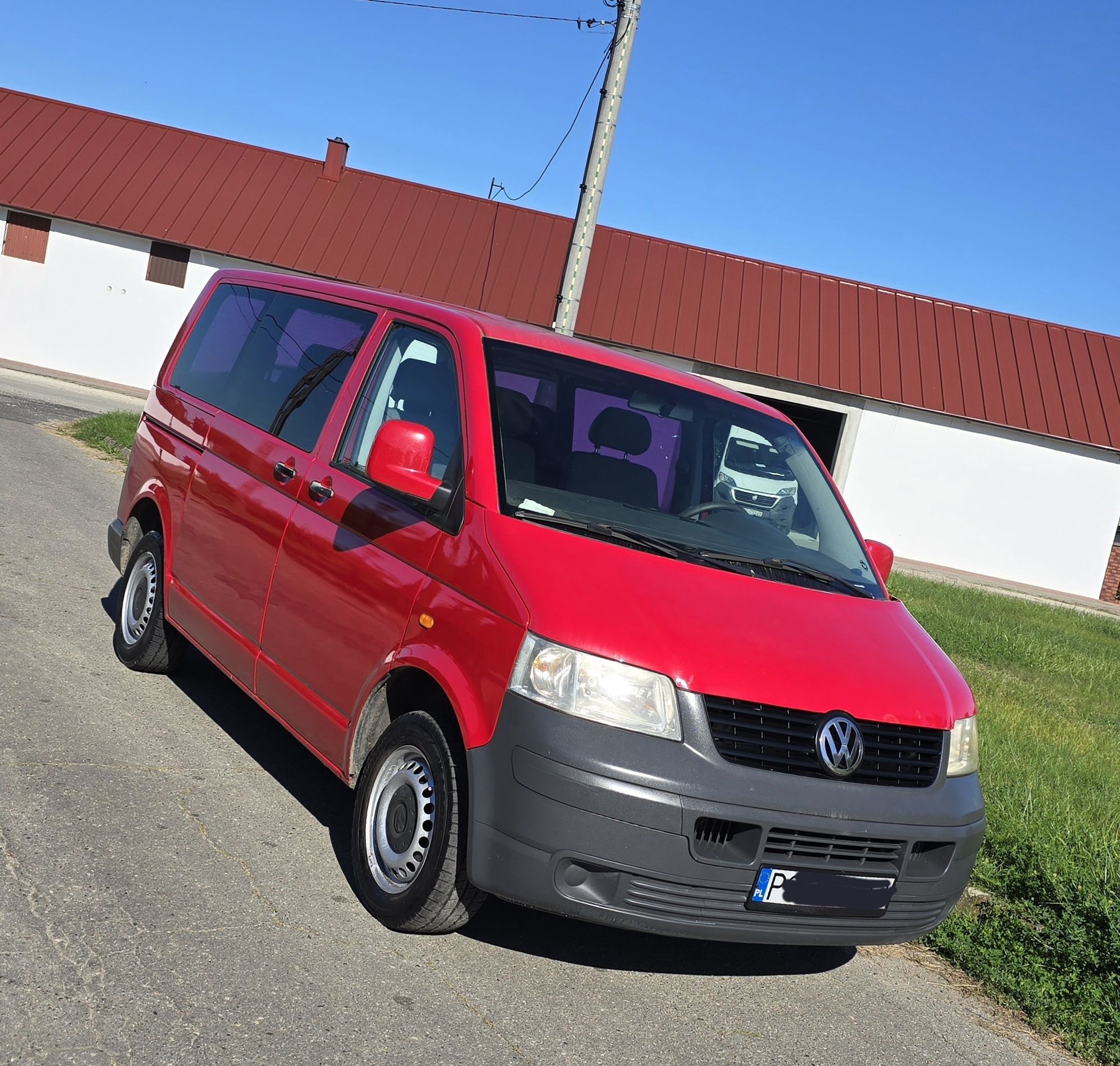 VW Transporter T5 1.9 TDi Klima 6-Osobowy Wspomaganie Elektryka Isofix