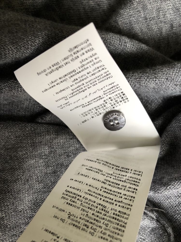 Szary sweterek Trussardi Jeans XL