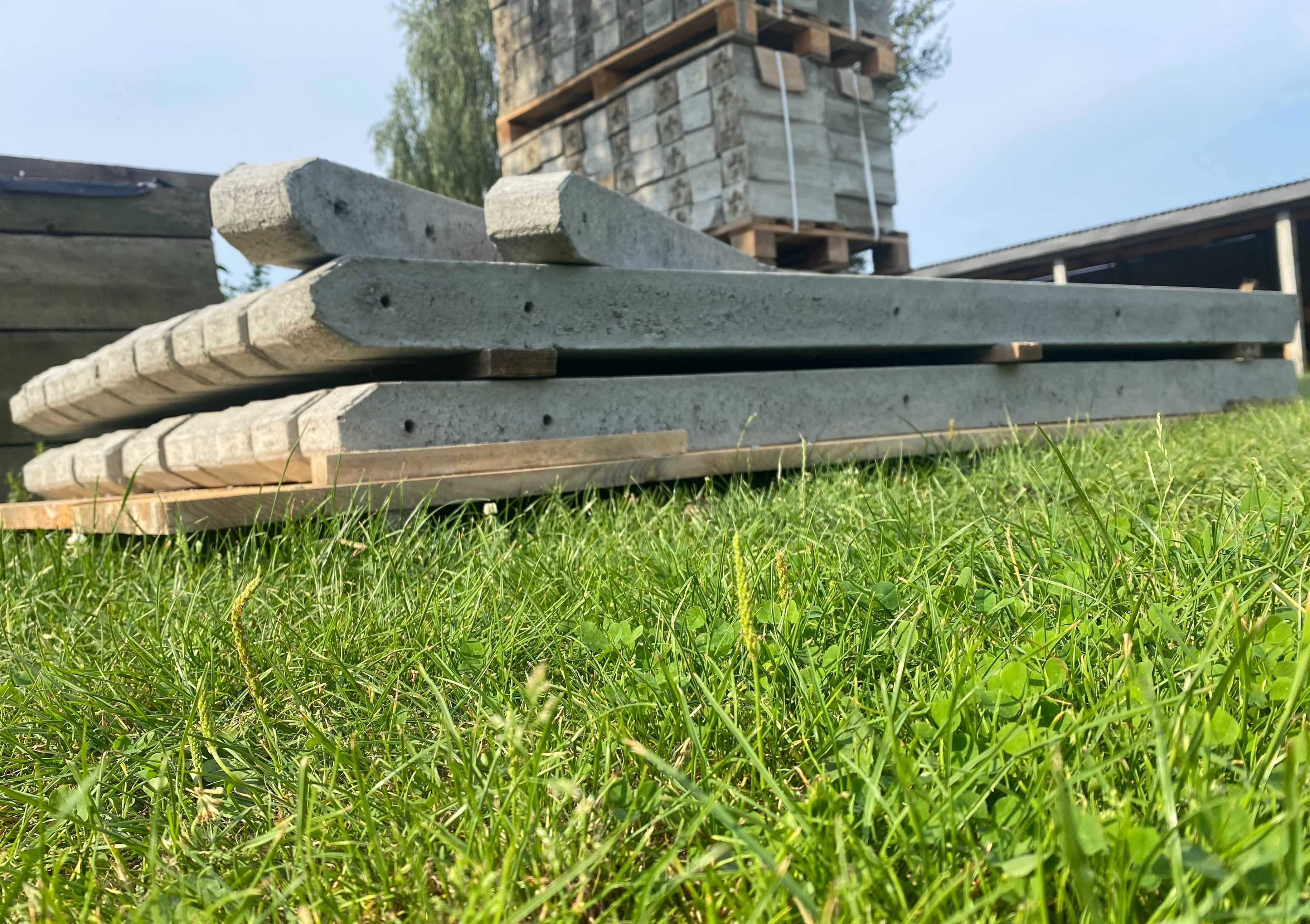 Słupek betonowy do ogrodzeń (do siatki leśnej)/transport/montaż